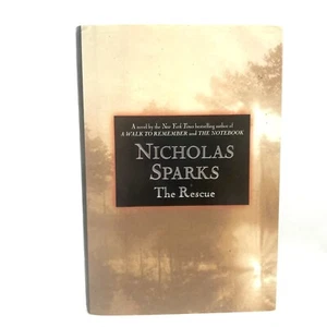 Signed 1st Edition 1st Printing "The Rescue" by Nicholas Sparks 2000 VG+ - Picture 1 of 4