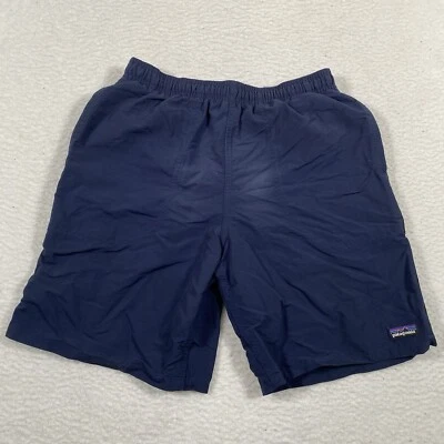 Pantalones Cortos Patagonia Juveniles XL Azul Marino Malla Forrada Cordón Bolsillo Baúl de Natación Senderismo Foto 1 de 4