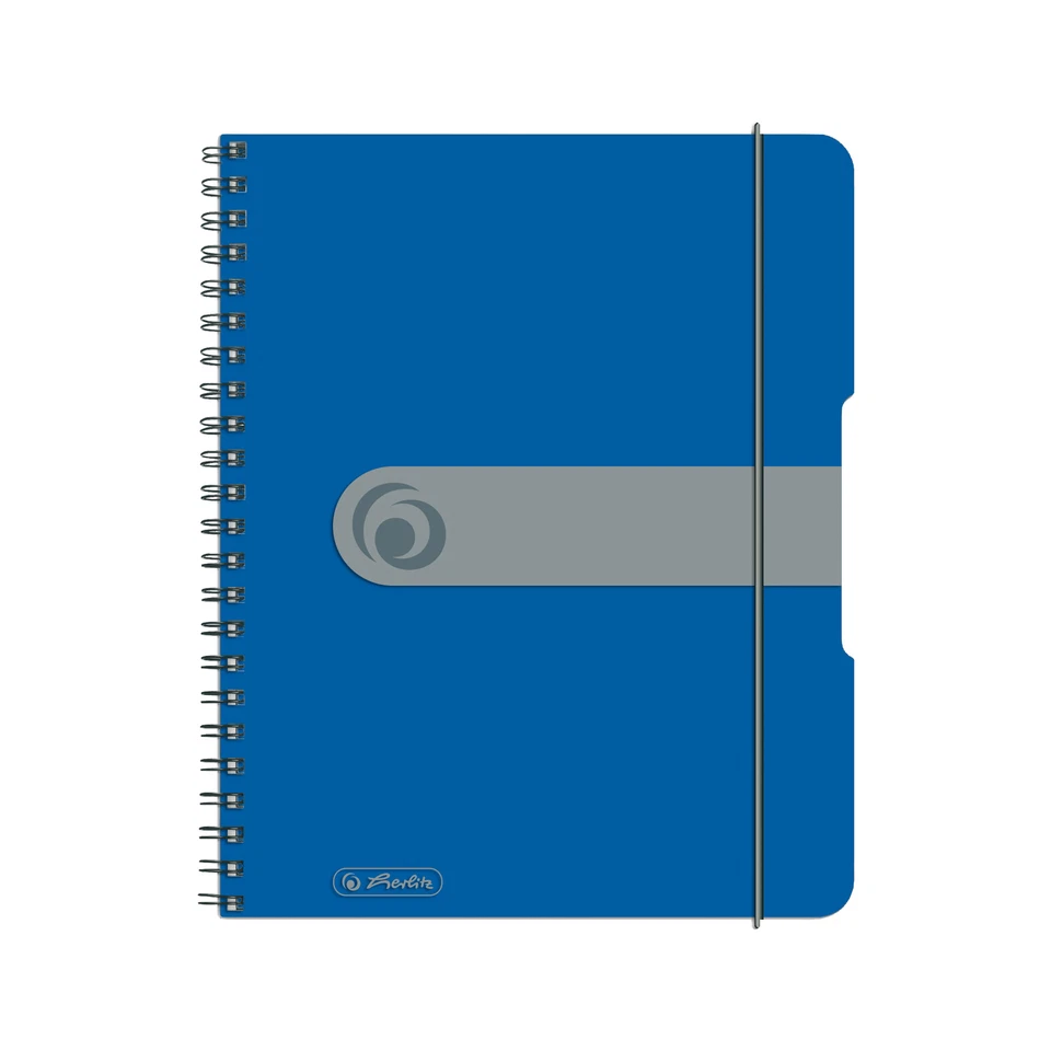 Herlitz Spiralblock / Collegeblock / DIN A5 / kariert / 80 Bl / Farbe: blau - Bild 1 von 1
