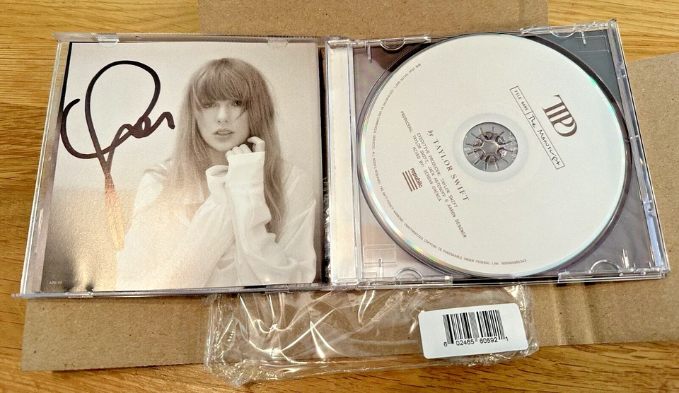 Tortured Poets Department CD Bonus The Manuscript w/ Hand Signed Photo SHIPS NOW - Image 1 of 4