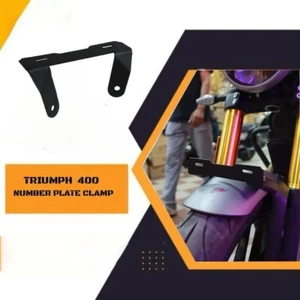 "NUMBER PLATE HOLDER,BLACK" FIT FOR TRIUMPH SPEED 400 & SCRAMBLER 400 - Picture 1 of 5