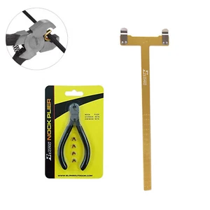 Archery Adjusable BowString Brass Clip Nock Buckle Pliers T Square Ruler Set - Picture 1 of 6
