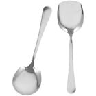 2 Pcs Stainless Steel Male Spoon Hotel Collectible Spoons Dessert