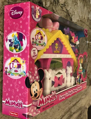 Fisher Price Minnie Mouse Jump 'n Style Pony Estable Juego y Figuras Foto 1 de 4
