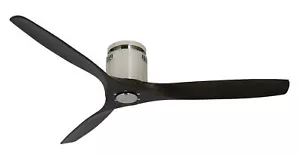 VAM DC Deckenventilator SLICE 132 cm Nickel Schwarz Holz Fernbedien Vor-Rücklauf - Bild 1 von 1