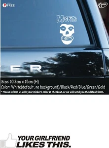 Misfits Stickers Reflective Car Decals Stickers Rock Band Best GiftsS - Picture 1 of 3