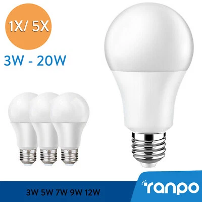 E27 Led Light Bulb 3W 5W 7W 9W 12W 15W 85-265V Led 5730Smd Chandeliers For Home - Image 1 of 4