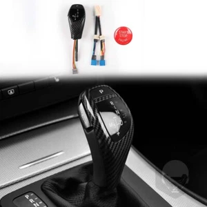 Carbon Fiber Style Automatic LED Shift Knob Gear Shifter For BMW E46 E60 E61 - Bild 1 von 7