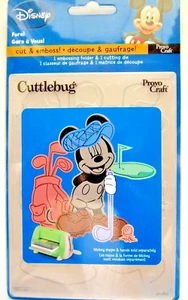Fore! Cuttlebug Disney Die & Embossing Folder Golf Golfing 37-1746 NEW! - Picture 1 of 2