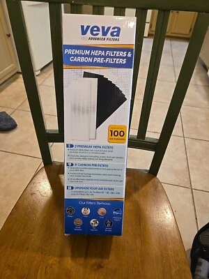 Veva AX100-2 Value Pack 2 filtros HEPA + 8 prefiltros para purificadores de aire NUEVO  Foto 1 de 4