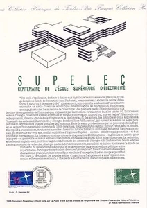 Document Philatélique 1er Jour : 30 1995 - Ecole Supelec - Imagen 1 de 1