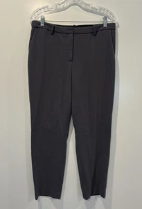 Pantalones al tobillo Theory gris Treeca crepé para mujer talla 8 (1674) - Imagen 1 de 4