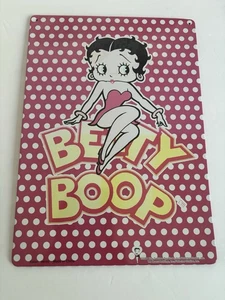 BETTY BOOP Polka Dot Design Tin Sign 11.5" X 8.25" Vintage Style TIN SIGN - Picture 1 of 2