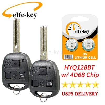 2 Llavero remoto de coche de entrada sin llave 3B para Lexus RX330 ES330 SC430 2004 2005 2006 Foto 1 de 4