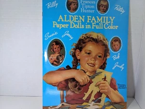 Muñecas de papel Alden Family 1989 vintage a todo color sin cortar - Imagen 1 de 7