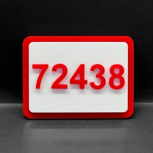 Custom Modern Acrylic House Sign – Personalized Door Number Plaque 1–999 - Picture 1 of 13