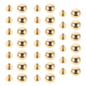  20pcs Metal Rivet Studs For Bags Mushroom Shape Copper Hardware For Diy - Picture 1 of 20