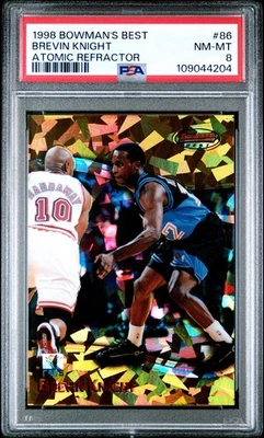 BREVIN KNIGHT 1998-99 Bowman's Best Atomic Refractor 020/100 PSA 8 NM-MT (Pop 1) - Image 1 of 3