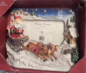 4 x 6 Vintage Holiday Santa Bilderrahmen - Bild 1 von 3