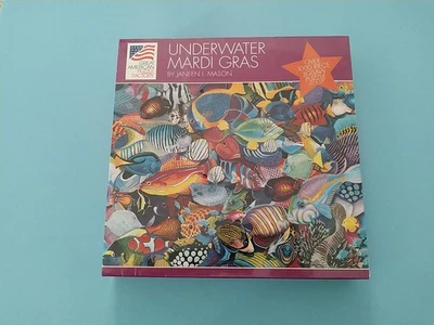 Great American Puzzle Factory Underwater Mardi Gras 1000 Piece Jigsaw Fish NEW - Image 1 of 4
