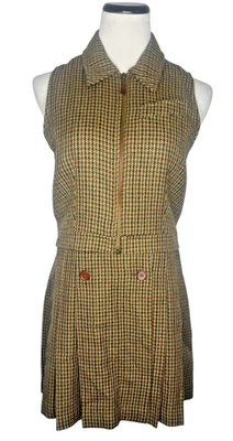 Vintage The Limited Wool Houndstooth Schoolgirl Skirt Suit Women's Small/ Size 4 - Image 1 of 4