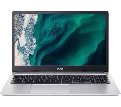 Acer Chromebook 315 CB315-4H 15.6'' Celeron N4500 64GB 4GB FHD Silver Laptop - Image 1 of 3