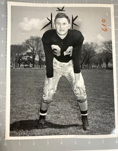 Robert Rylowicz Football photo. University of Illinois. 1949. Blue Sports Photo. - Picture 1 of 6