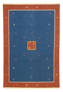 Morgenland Kelim Teppich - 300 x 200 cm - Blau - Bild 1 von 6