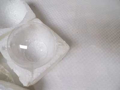 Globos de vidrio colgantes Sziqi orbes candelabros de luz de té x2 Foto 1 de 4