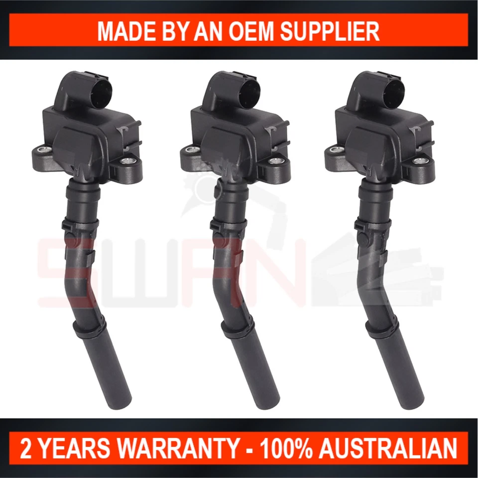 3-Pack SWAN Ignition Coils for Mercedes Benz CLS450 CLS53 2018-2024 3.0L Turbo - Image 1 of 1