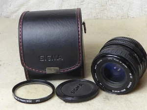 Sigma 28mm F2.8 Mini Wide ii Multi Coated FD Fit For Canon 35mm SLR+ filter +cap - Picture 1 of 3
