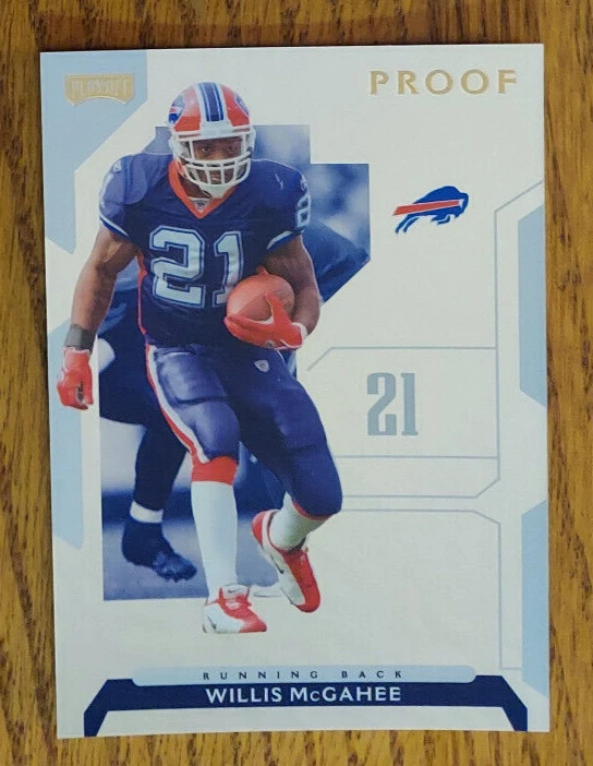 Willis McGahee (Bills) 2006 NFL Playoffs football GOLD PROOF (only 100 made) - Image 1 of 1