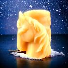 100% Pure Canadian Beeswax Horse Pillar Candle - 3.25" W x 4" H