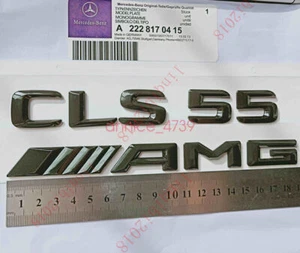 Gloss Black Number Letters Rear Trunk Badge Emblem for Mercedes Benz CLS55 AMG - Picture 1 of 6