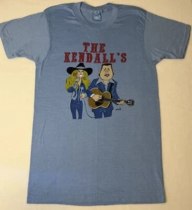 Camiseta promocional de colección The Kendalls años 70 Ovation Records puntada única M - Imagen 1 de 2