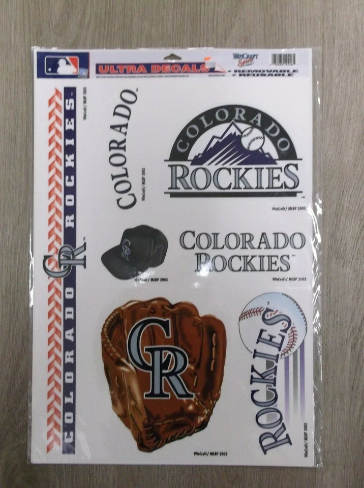 WinCraft COLORADO ROCKIES Ultra Decals 11 1/2" x 17" Removable Reusable - Image 1 of 1