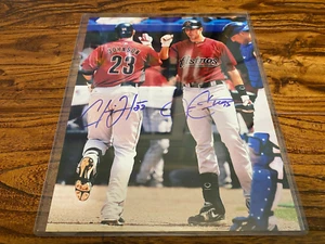 Chris Johnson & Jason Castro Houston Astros signiertes 8x10 Foto Toplader AUTO - Bild 1 von 2
