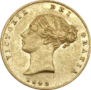 1842 Half Sovereign Victoria - Picture 1 of 2
