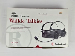 Radio Shack Walkie Talkie Voice Activated TRC 506 Set of 2 - Picture 1 of 8