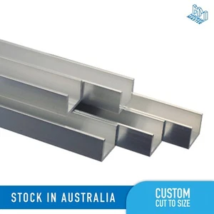 Aluminium U Channel Section Bar Alloy 6063/Temper T5 Frame Custom cut to size - Picture 1 of 10