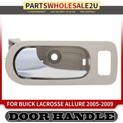 Manija de puerta interior cromada beige para Buick LaCrosse 05-09 Allure Foto 1 de 4