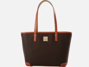 Dooney & Bourke Pebble Grain Small Charleston Shopper, NWT, Brown Tmoro - Picture 1 of 6