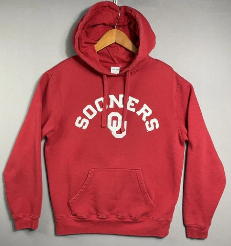 Oklahoma Sooners OU Red Hoodie Captivating Apparel Essential College Sports Sz M Cover
