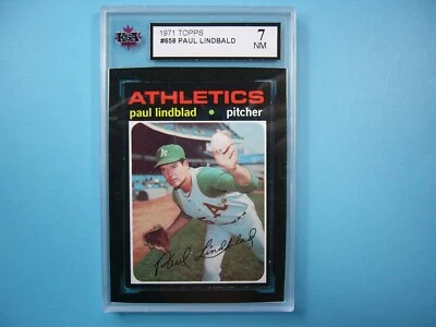 1971 TOPPS MLB BASEBALL CARD #658 PAUL LINDBLAD SP HI# KSA 7 NM '71 SHARP!! GL - Image 1 of 2