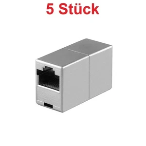 Cat6 DSL LAN RJ45 Adapter Verbindungsstück Verbindung Buchse für Netzwerk Kabel - Bild 1 von 2