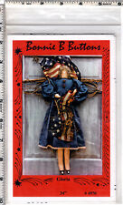 "Gloria" Bonnie B Buttons Sewing Patriotic Doll Craft Pattern # 4970 34" Uncut