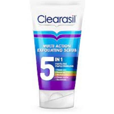 CLEARASIL MULTI-ACTION 5IN1 EXFOLIATING SCRUB - 150ML - Image 1 of 2