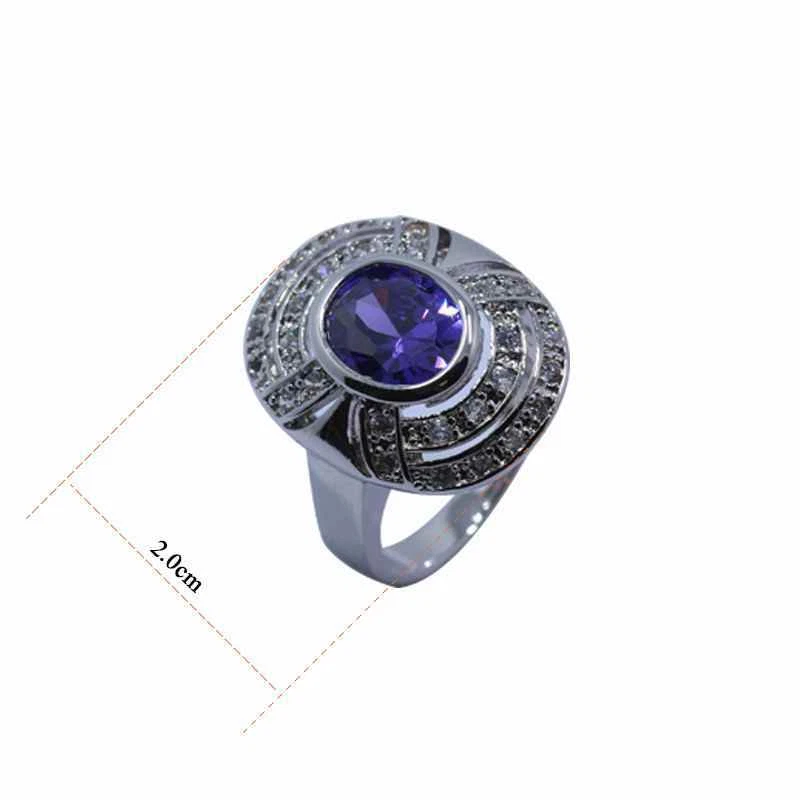 ANELLO IN ARGENTO 925 E ZIRCONITE COLOR MALVA. - Immagine 1 di 1