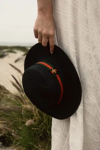 Nuevo Estilo Hombre Mujer Sombrero de Navegante Plano Ciudad Playa Panamá Sombrero - Imagen 1 de 3