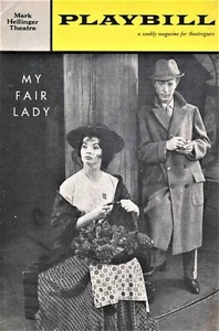 My Fair Lady - Mark Hellinger Theatre Playbill 1962 - Michael Allinson/Moser - Imagen 1 de 1